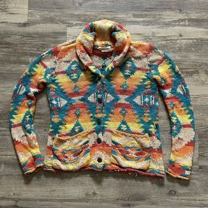 Vintage Denim & Supply Ralph Lauren Southwestern Navajo Knitted Cardigan Size M